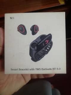 MI smart watch with earbuds BT 5.0