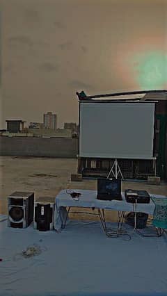 PROJECTOR, SCREEN ,SMD, SPEAKER ON A RENT