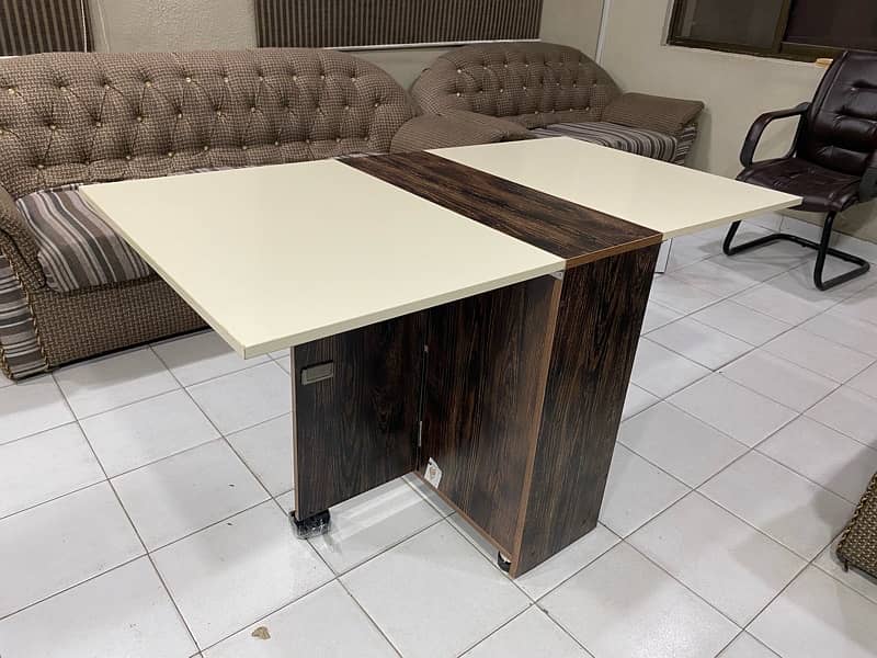 Folding Dinning Table with storage box for sale 2