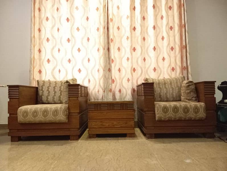 7-Seater Hash Wood Sofa for Sale! 1