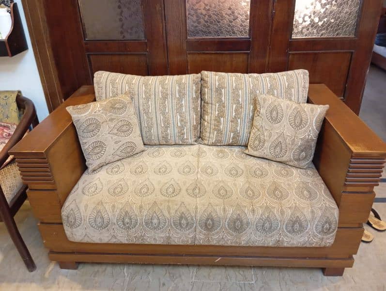 7-Seater Hash Wood Sofa for Sale! 2