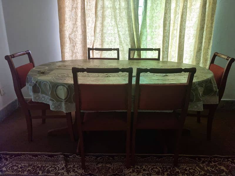 Dining table with six chairs urgent sale 0
