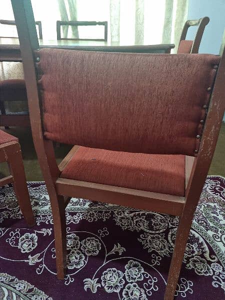 Dining table with six chairs urgent sale 4