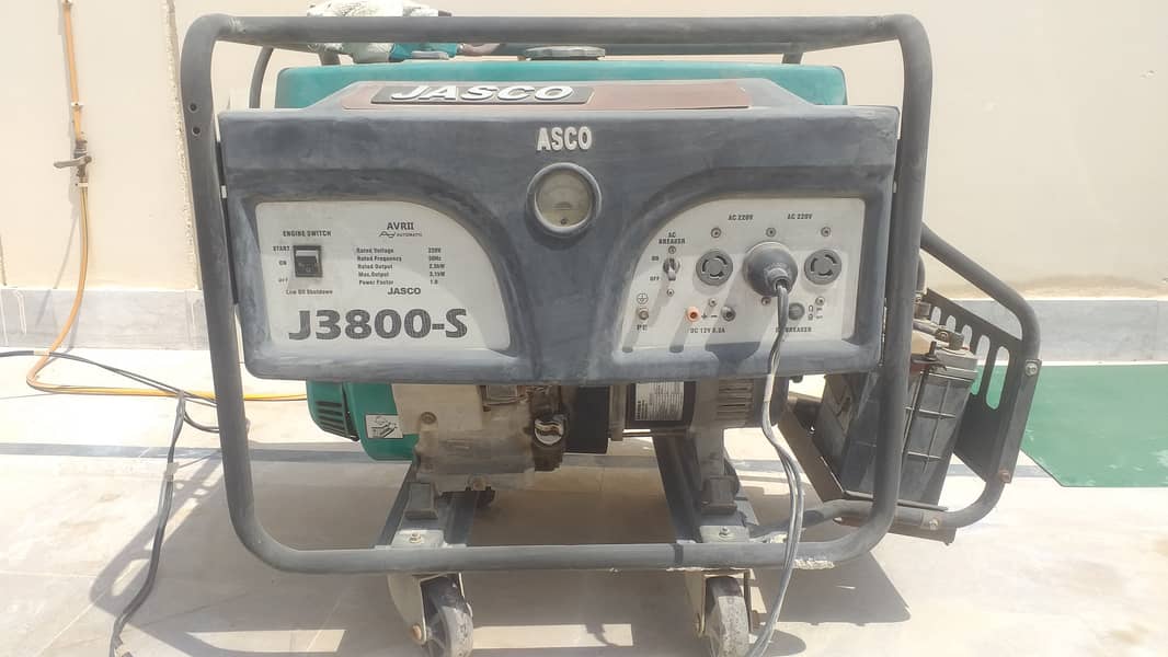 Used JASCO J3800-S Portable Generator | Gas + Petrol | 3.1kW output 0