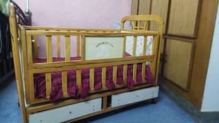baby wooden cot for sale condition 9/10