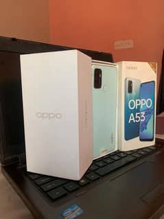 Rs 18800 final urgent sell OPPO A53 4/64 with complete box