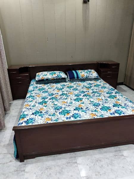 solid wood bed set + molty foam 2