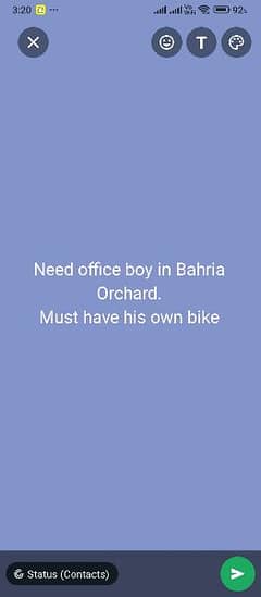 need office boy