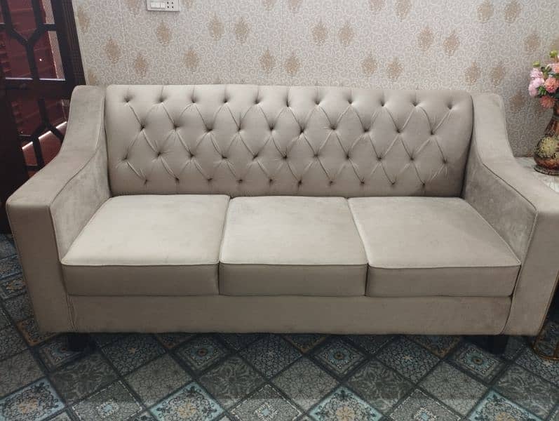 Brand New 3+3+2 type sofa set+ 6 cushions and cover. 1