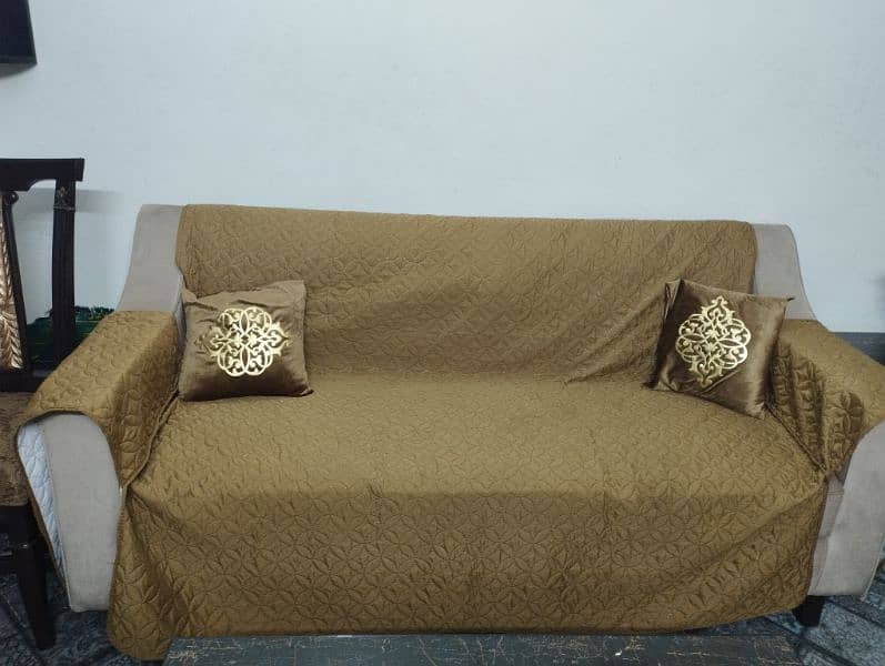 Brand New 3+3+2 type sofa set+ 6 cushions and cover. 4