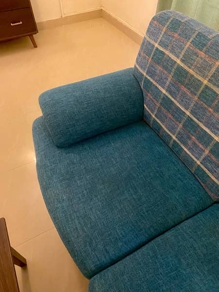Blue sofa 2 seater (9/10) condition 1