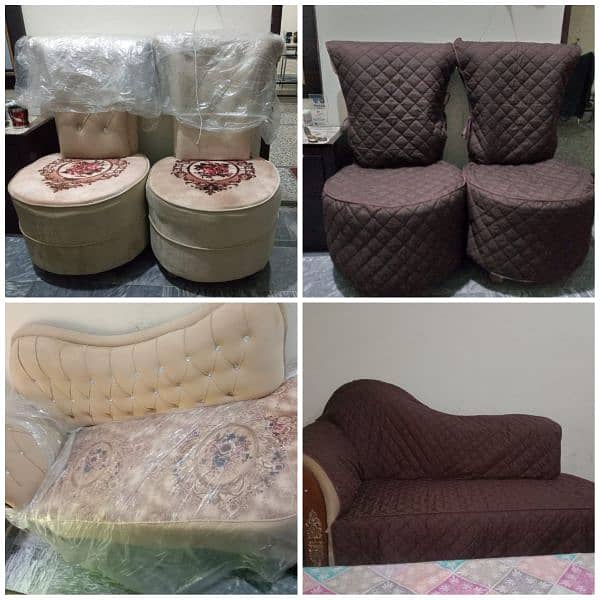 Sofa Cover for all Types | Normal | L Shape | Dewan | Chair Covers 18