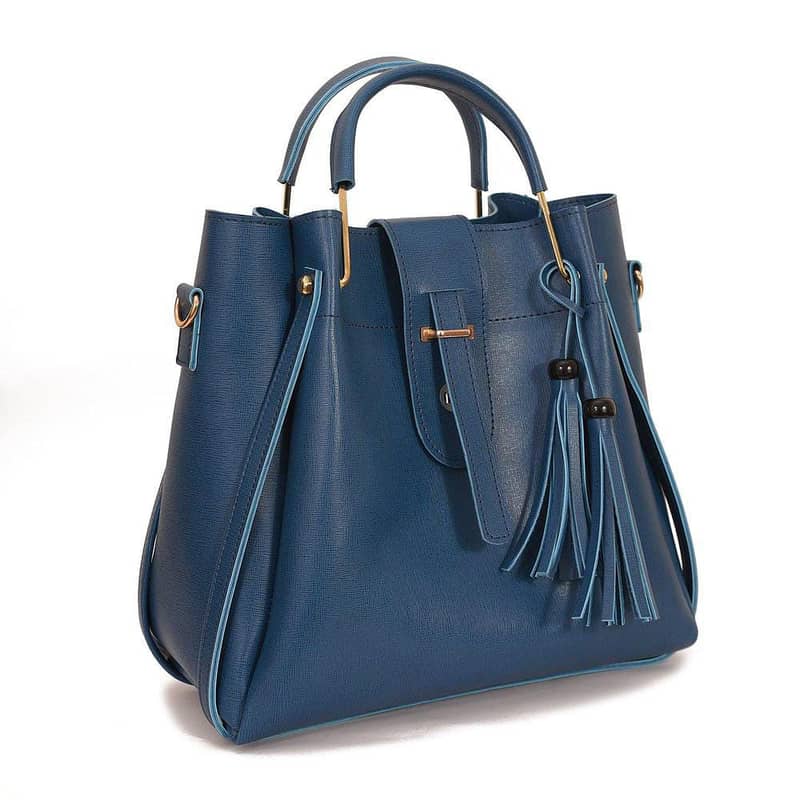 3 Piece Handbag, Sapphire Blue (Free Home Delivery All Over Pakistan) 2