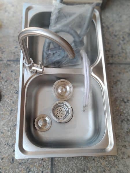 SS 304  Double tub sink. 5