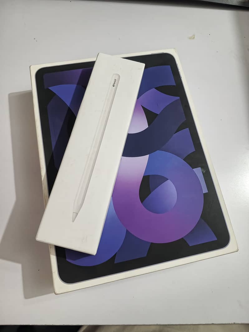 Apple iPad Air 5 (Purple) - 256 GB - M1 Chip - Apple Pencil 2nd Gen 1