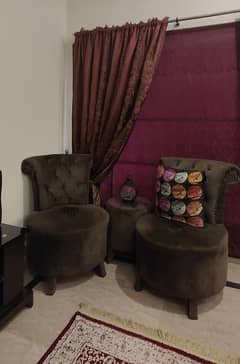 Sofa Chairs & Coffee Table