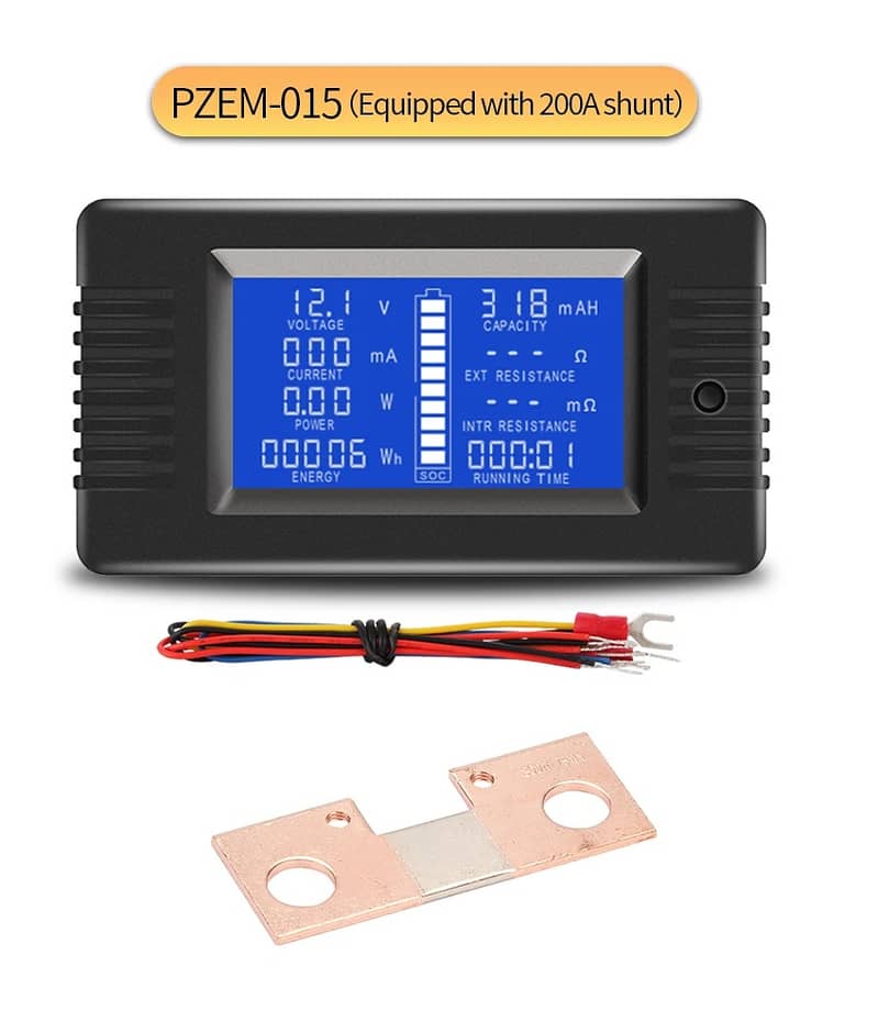 PZEM-015 200-300A Digital Battery Tester Volt Power Ammeter With Shunt 0