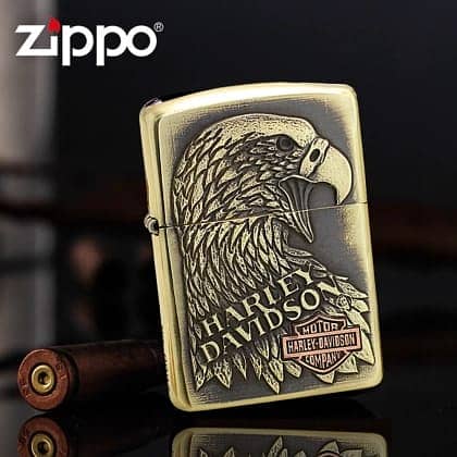 Lighter Zippoo Windproof Brushed Brass Lighter All Variety Available 3