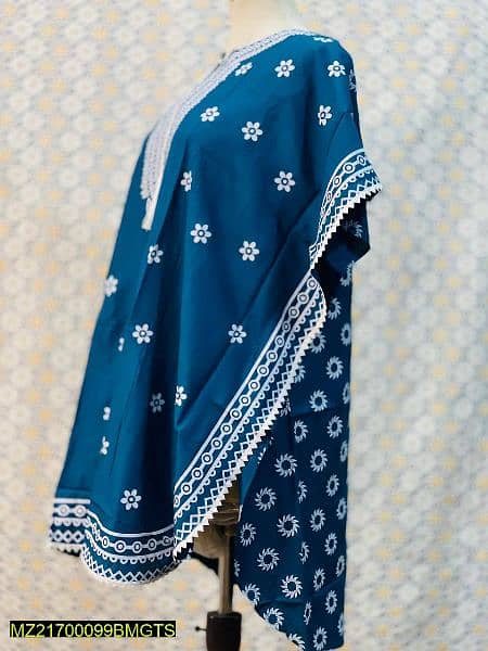 1 Pc Women's Stitched Linen Block Printed Frock . . . Cash on Delivery 2