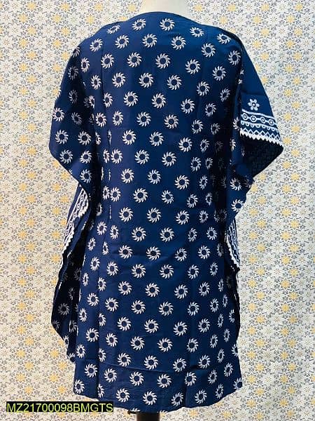 1 Pc Women's Stitched Linen Block Printed Frock . . . Cash on Delivery 3