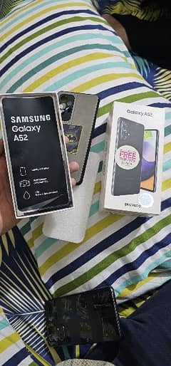 Samsung Galaxy A52 With Box Dual Sim PTA 8/128 original 10/10.