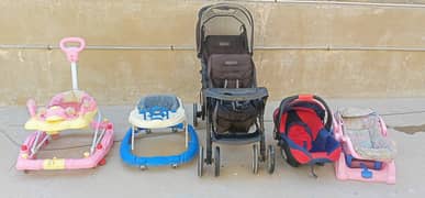 Twin baby stroller imported