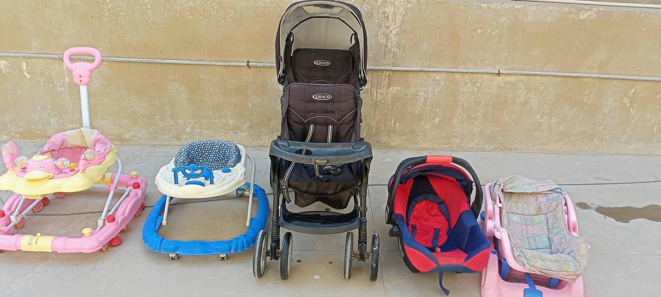 Twin baby stroller imported 3