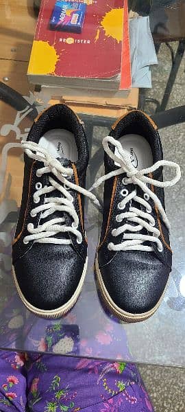 Stylo IMPULSE Black and Brown Sneakers Size 38 2