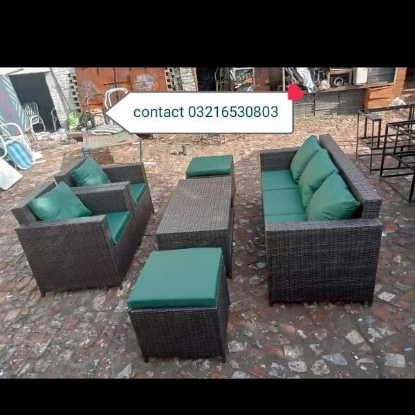 outdoor garden furniture Rattan Furniture uPVC chair park benches 4