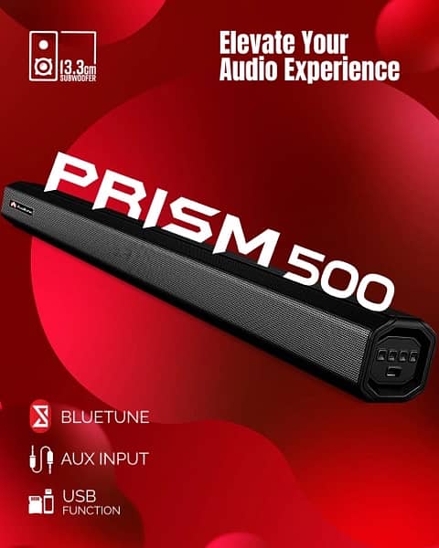 Audionic Prism 500 Soundbar with Woofer 2