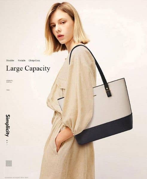 Women's Leather Plain Shoulder Bag Pack of 3 5