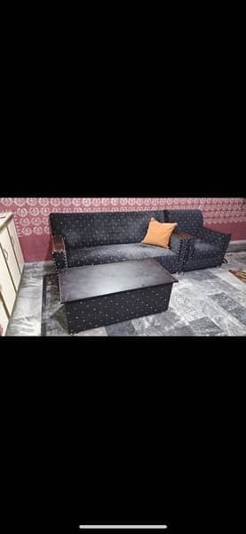 Complete bed set with sofa set and chairs 1