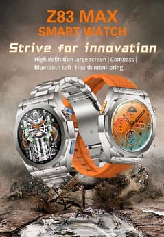 2023 New Z83 MAX Smart Watch Round Outdoor  NFC Compass Smartwatch