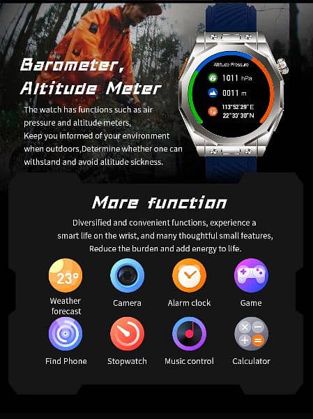 2023 New Z83 MAX Smart Watch Round Outdoor  NFC Compass Smartwatch 3