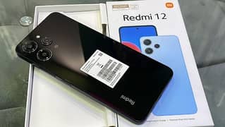 Redmi 12 on warranty lush condition with box charger