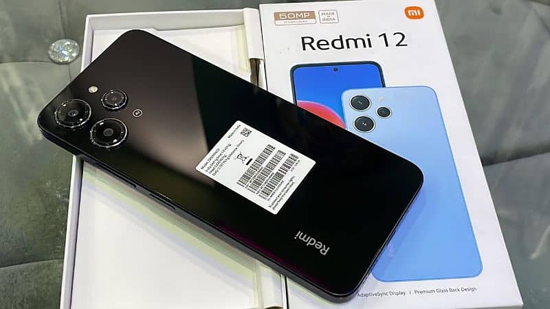 Redmi 12 on warranty lush condition with box charger 0