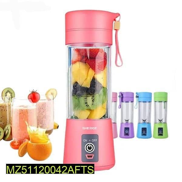 USB chargeable juicer,Blender with 6blades and 380ml 1