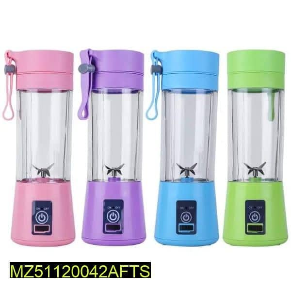 USB chargeable juicer,Blender with 6blades and 380ml 3