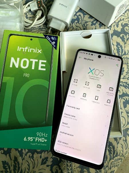 Infinix Note 10 Pro (8gb 128gb) Complete Box 8