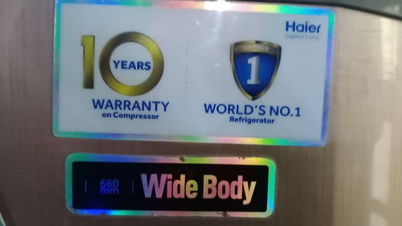 Haier wide body refrigerator. 0