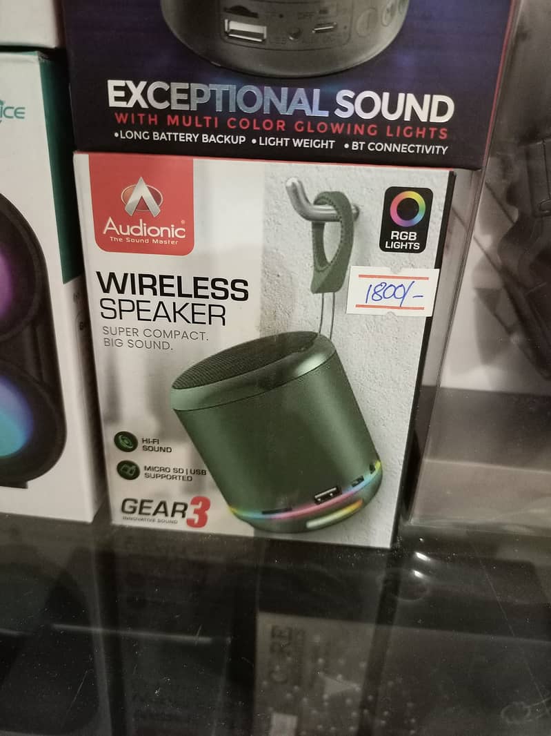 Wireless (bluetooth) and Wired Speaker Variety available 3