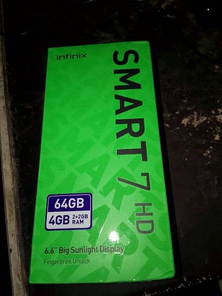 infinix smart 7 4/64 with box 6 days used only 1
