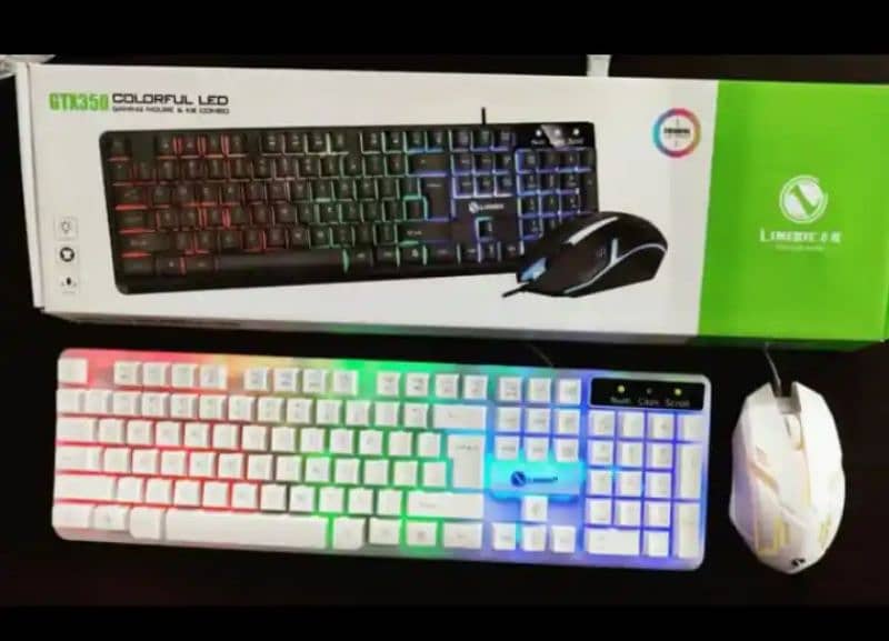 Gaming keyboard & mouse  RGB KEYBOARD & RGB MOUSE wired combo  pack 2