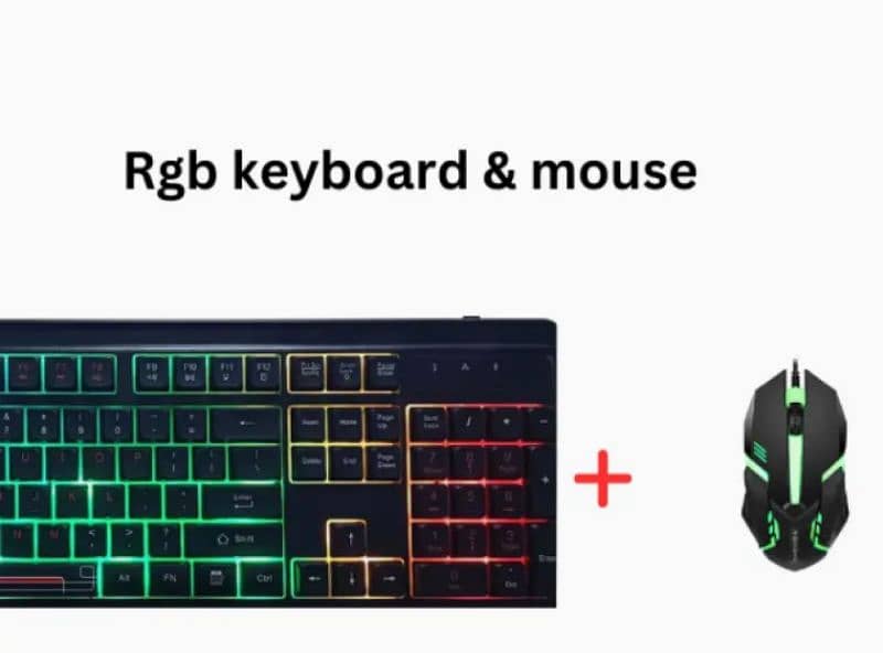 Gaming keyboard & mouse  RGB KEYBOARD & RGB MOUSE wired combo  pack 3