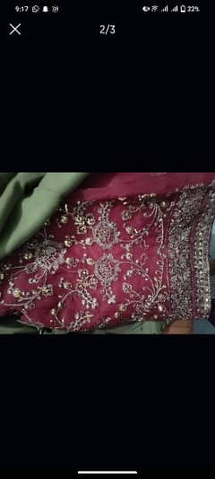 embroiderd dress with  stunning dupatta and sharara only one time used 0