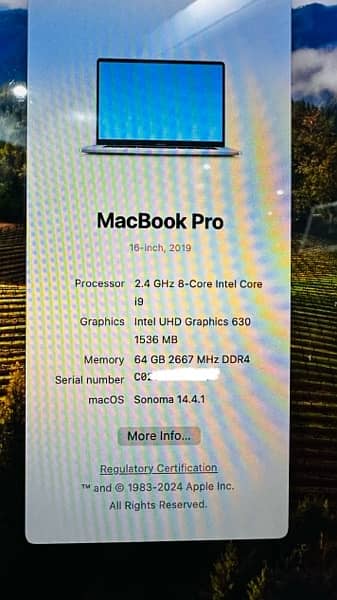 MacBook Pro 16" 2019 (top of line 2019) - 2TB SSD / 64GB RAM / 8G GPU 17
