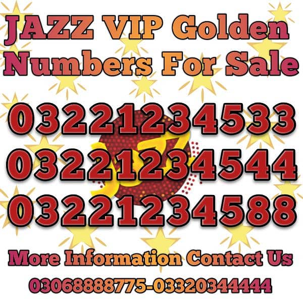 JAZZ VIP Golden Numbers offer 2