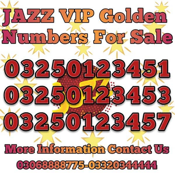 JAZZ VIP Golden Numbers offer 4