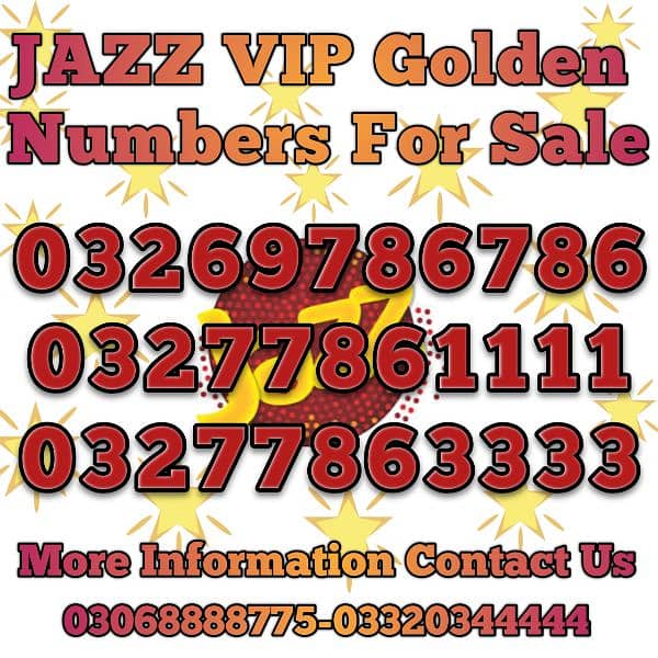 JAZZ VIP Golden Numbers offer 7