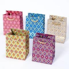 POTS/ GIFT BASKET KRAFT PAPER HANDLE RAINBOW BAGS/BOXES/PARTY/BIRTHDAY